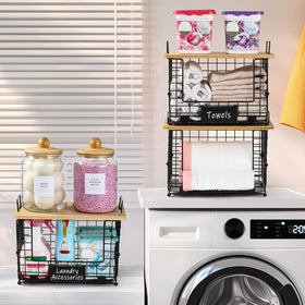 AOZITA two-handles allow easy carrying around the kitchen or laundry room.