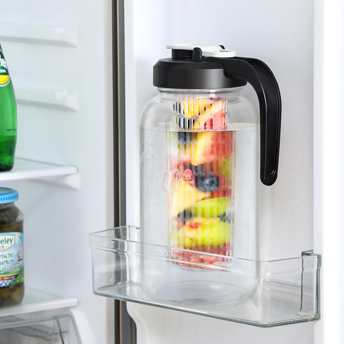 AOZITA versatile pitcher for tea, flavored waters, or herbal infusions.