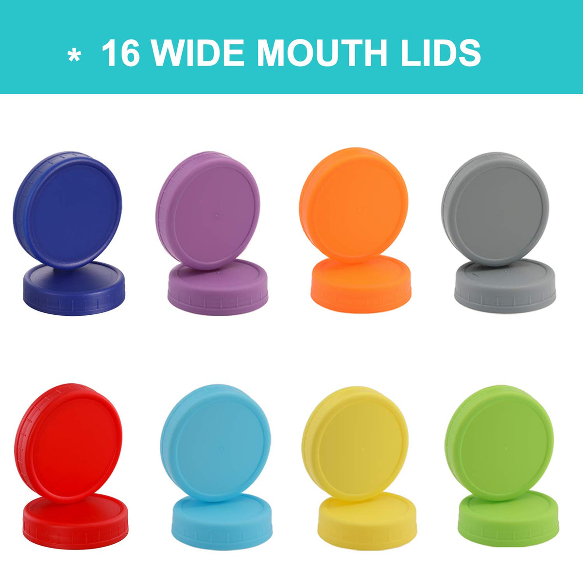 Eight-color set helps color-code ingredients with AOZITA lids.