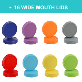 Eight-color set helps color-code ingredients with AOZITA lids.