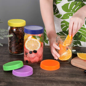 Dishwasher-safe AOZITA lids, BPA-free and food-grade for reuse.
