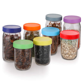 Stackable AOZITA lids simplify pantry organization and labeling.
