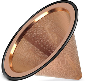 Apace Living coffee filter showing Chemex and V60 compatibility for clean brews.