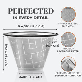 Apace Living 50-micron mesh filter delivers finer filtration while preserving oils.