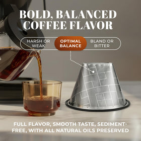 Apace Living filter is dishwasher-safe for easy cleaning after daily brews.