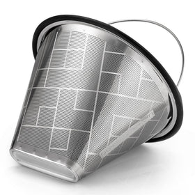 Apace Living reusable coffee filter for Moccamaster KBGV in close-up, durable stainless steel.