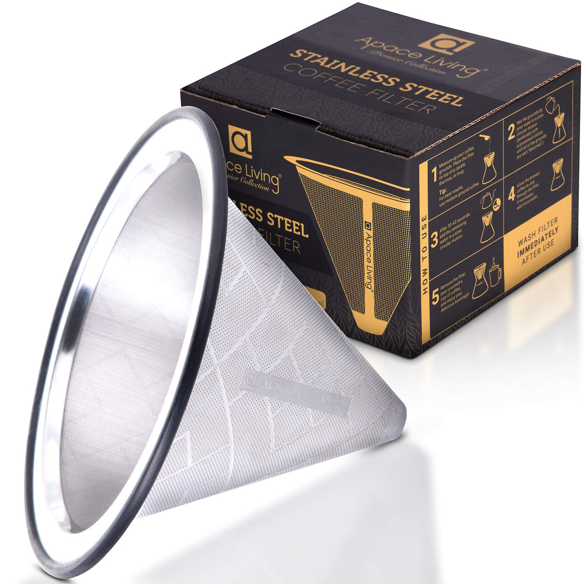 Apace Living sustainable-brew promotes paperless coffee rituals in the morning.