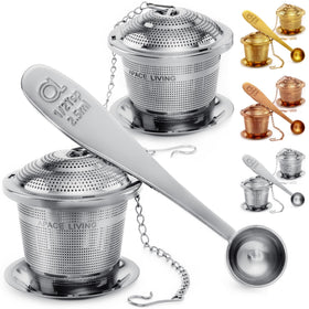 Apace Living tea infuser set 2 with scoop, ready for quick brewing.