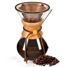 Apace Living wide-top base fits over many pour-over makers for easy setup.