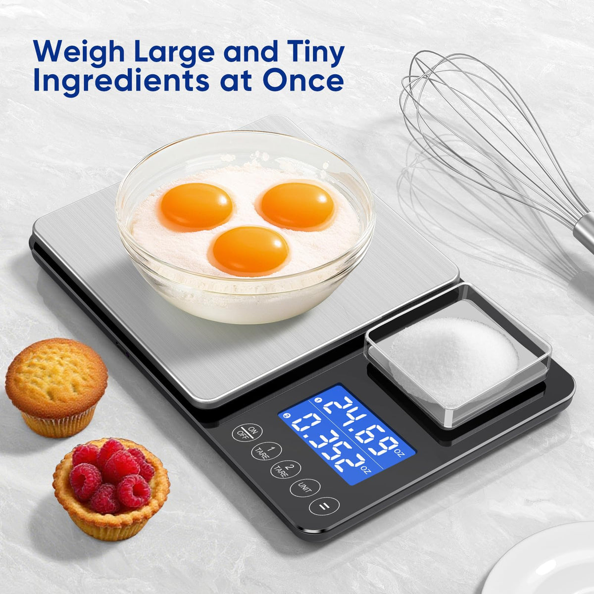 ApeWeghr dual platform scale digital display for easy weight readings