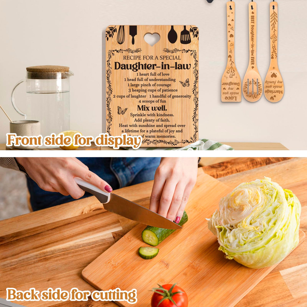 Apjielop bamboo colander highlighting eco-friendly durability in kitchen