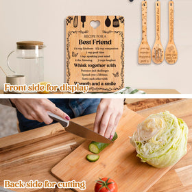 Apjielop bamboo soup spoons offer lightweight, sturdy serving for soups and broths.