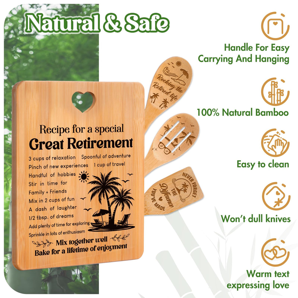 Apjielop retirement colander natural bamboo for quick rinsing.