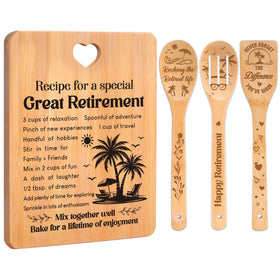 Apjielop retirement cutting board 11x8.5 inches engraved keepsake.