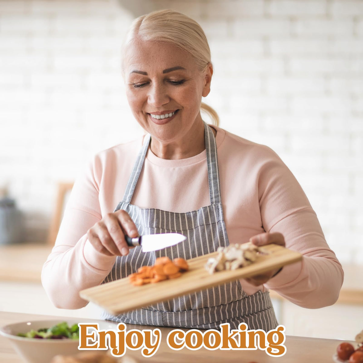 Apjielop retirement kitchen kit on counter elevates daily routines.