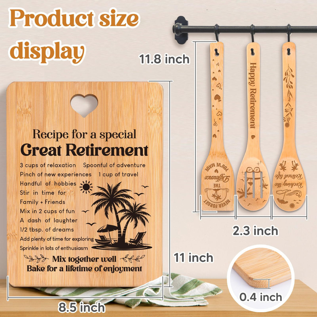 Apjielop retirement soup ladle bamboo for easy cooking.