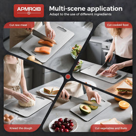 APMRQIB titanium cutting board BPA-free hygienic material for family meals