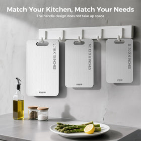 APMRQIB Titanium Cutting Board is dishwasher-safe for quick cleanup