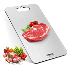 APMRQIB titanium cutting board front view with durable non-porous surface