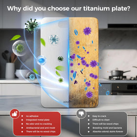 APMRQIB titanium cutting board single-piece construction for longevity