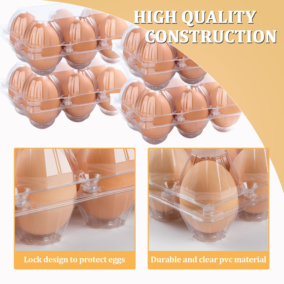 APOCHON carton dimensions 5.7 by 3.9 by 2.76 inches for six medium eggs