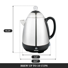 APOXCON clear brew progress knob shows brewing status for consistent strength