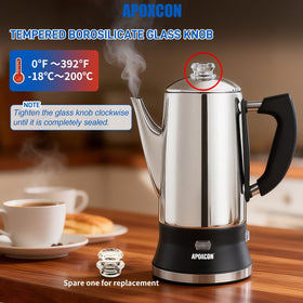 APOXCON cool-touch handle ensures safe, comfortable transfers.