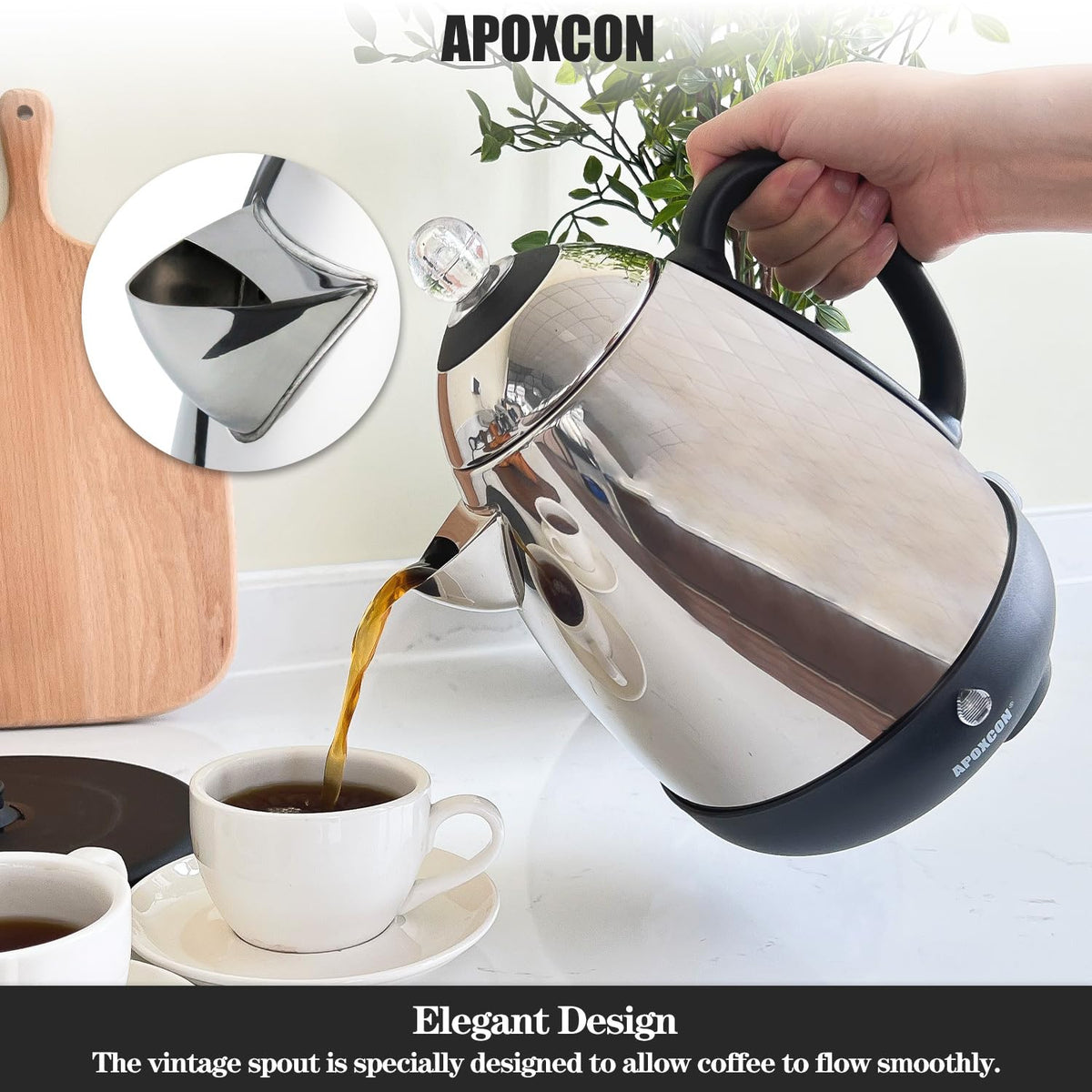 APOXCON cordless-serving-base enables portable serving without tangled cords