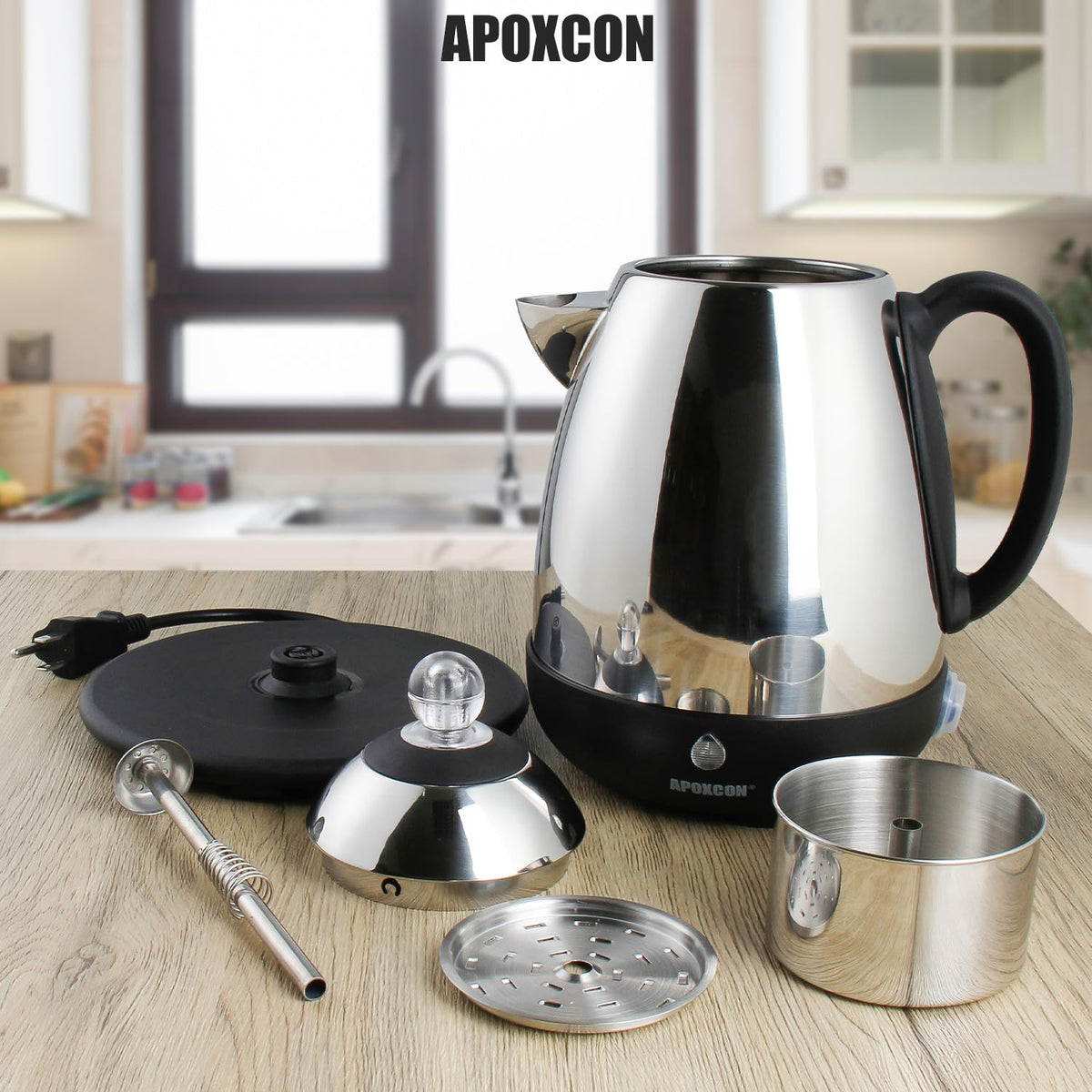 APOXCON indicator light helps confirm when coffee is ready