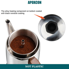 APOXCON keep-warm indicator light illuminated for ready-to-serve status