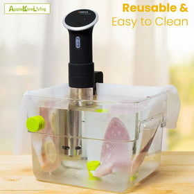 AppleKoreLiving BPA-free silicone bags keep meals plastic-free and safe.
