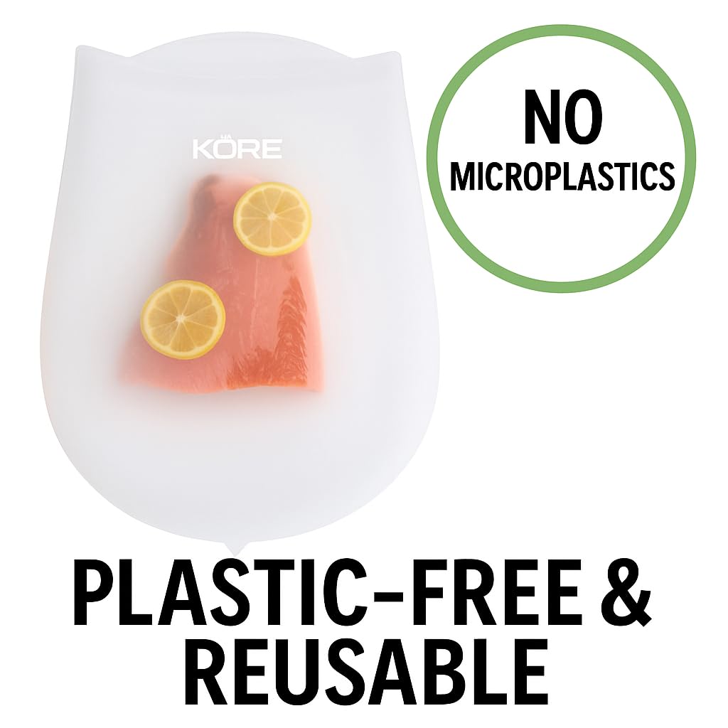 AppleKoreLiving water-displacement bags enabling sealing-free cooking with smooth water flow.