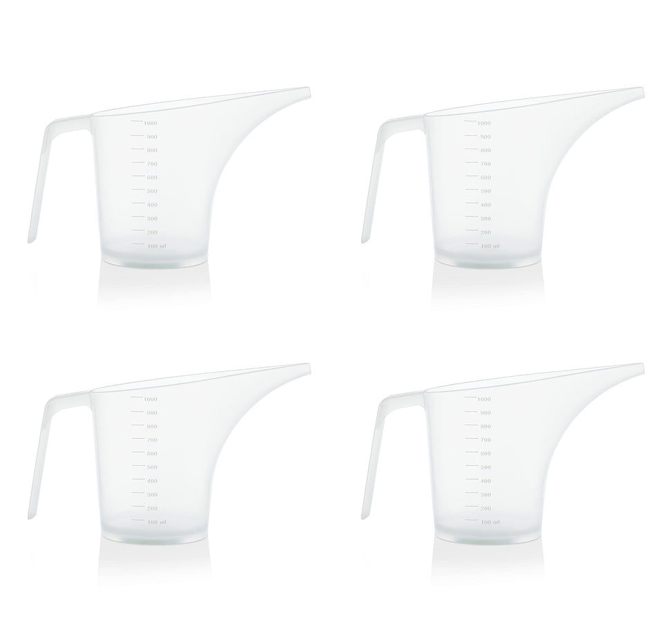 AppleTofu funnel pitcher with long spout for precise pouring in soap making.