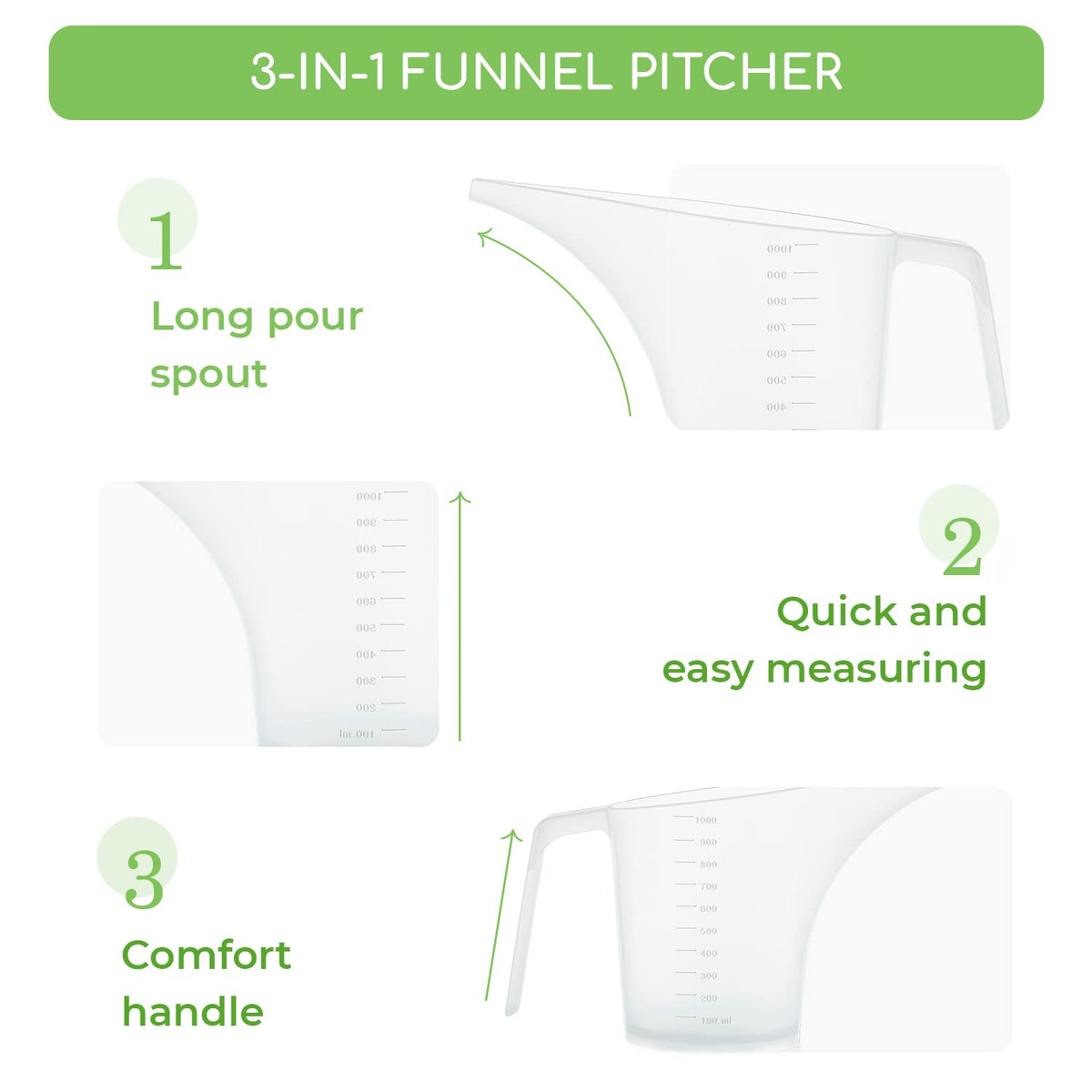 AppleTofu durable 5PP plastic pitcher built for long-lasting use.