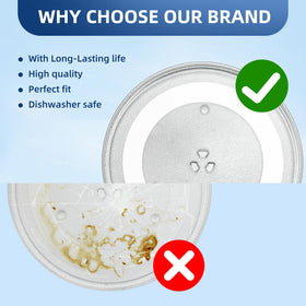 APPLIANCEMATES durable, heat-resistant microwave glass plate