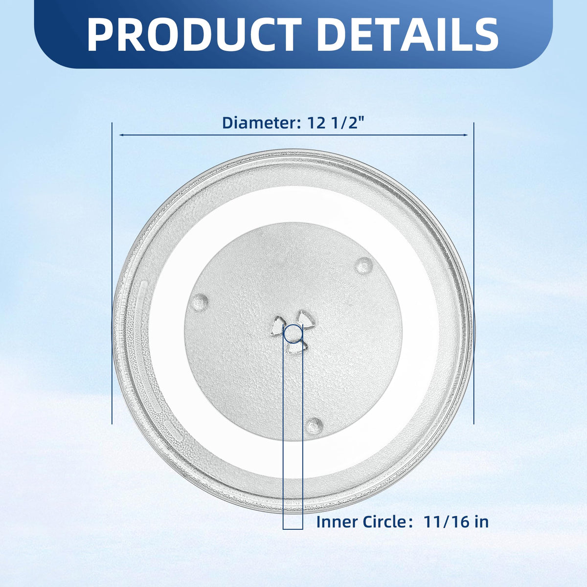 APPLIANCEMATES Frigidaire and Samsung compatible glass turntable