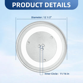 APPLIANCEMATES Frigidaire and Samsung compatible glass turntable