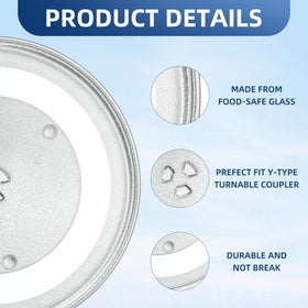 APPLIANCEMATES WB39X10003-compatible glass plate replacement