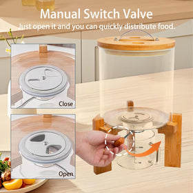Aprilhp rice dispenser hygrometer lid helps monitor humidity at a glance.