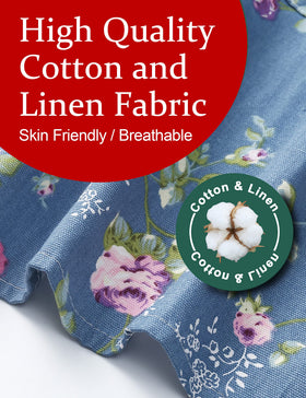 APRONNER Cotton-linen blend fabric combines durability with breathable comfort.