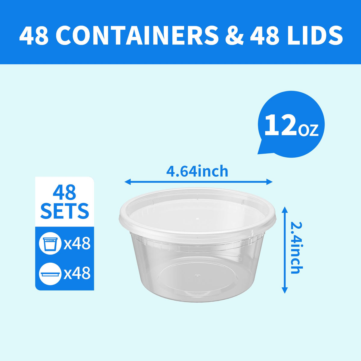 APSIC 12oz soup storage with airtight lid preserves freshness.