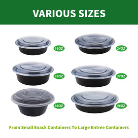 APSIC containers in multiple sizes to fit portions and recipes.