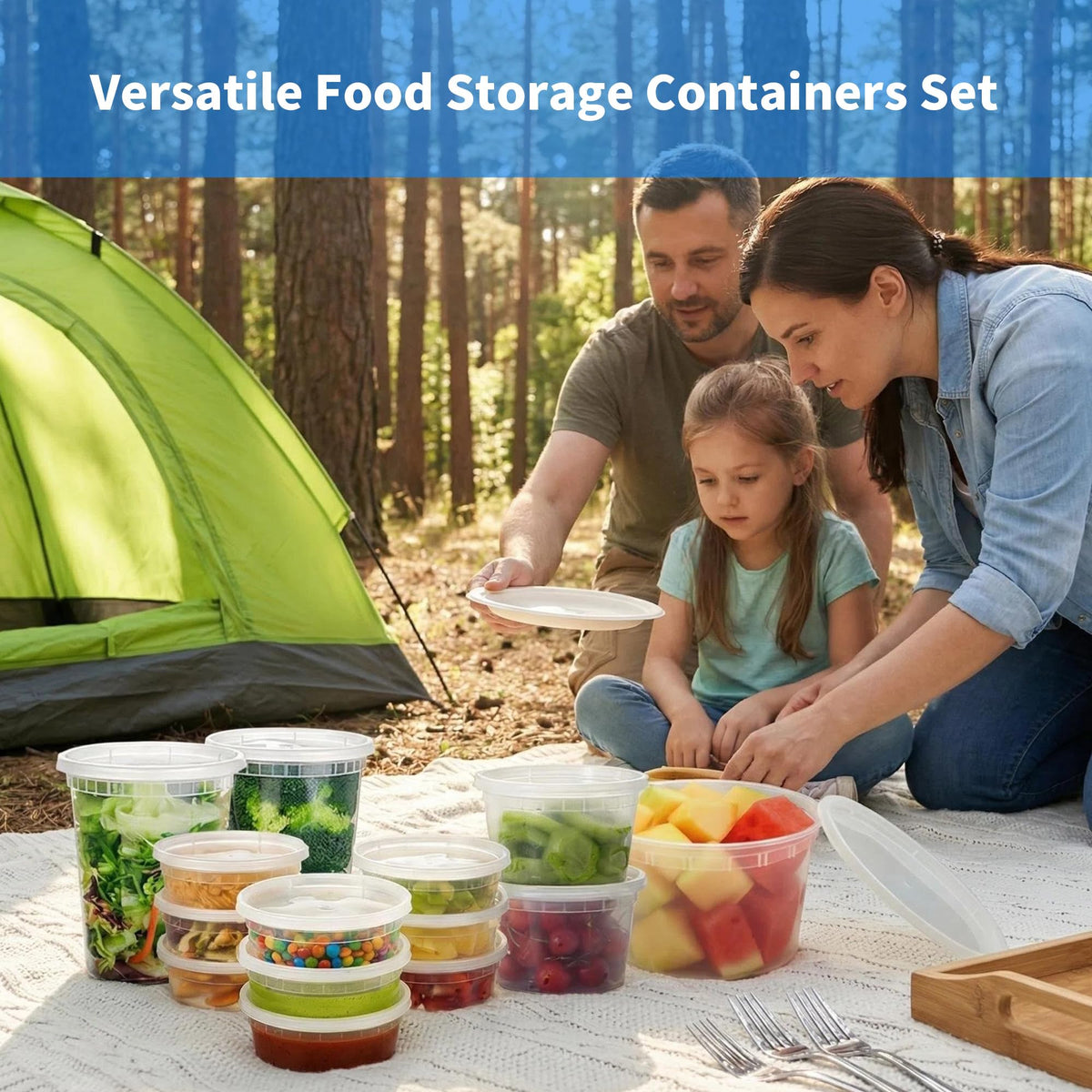 APSIC stackable translucent deli containers for quick content identification.
