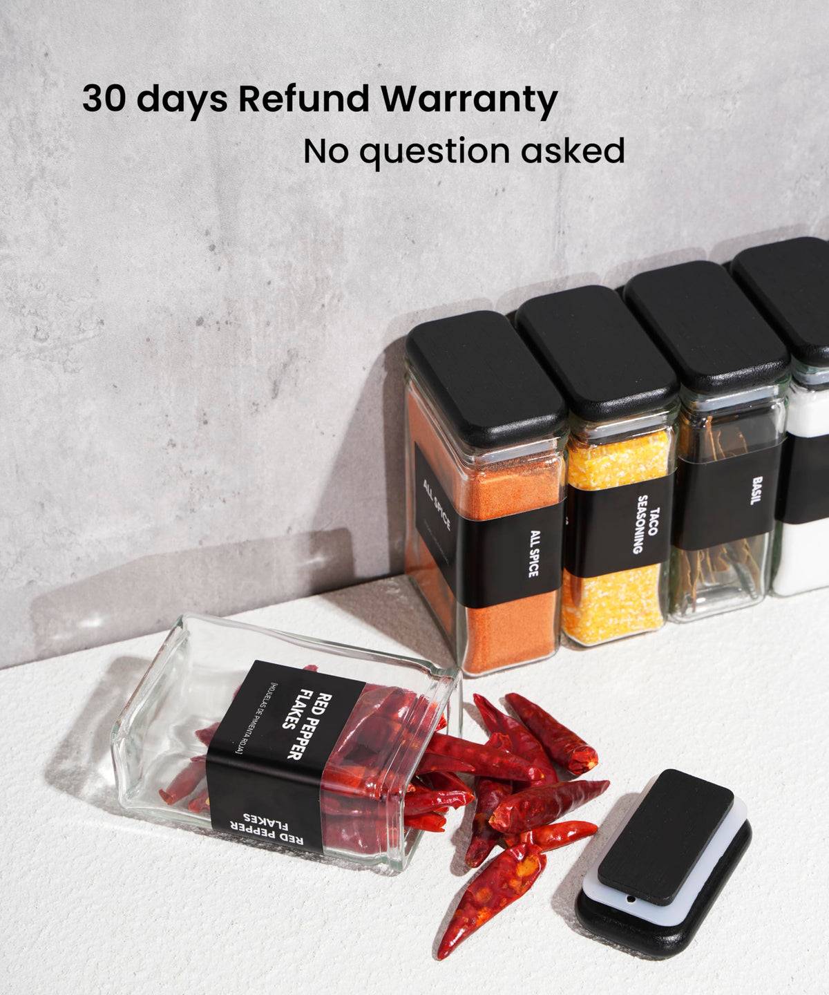 APT 1101 durable glass jar is dishwasher-safe for easy cleanup.