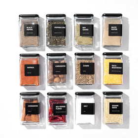 APT 1101 glass storage jar with bamboo lid showcases airtight freshness for pantry organization.