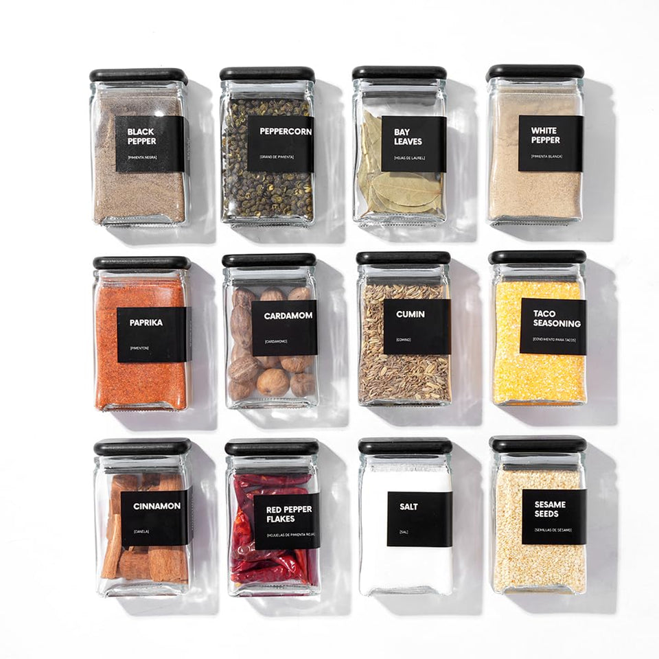 APT 1101 glass storage jar with bamboo lid showcases airtight freshness for pantry organization.
