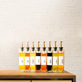 APT 1101 kitchen counter gold dispenser set ready.