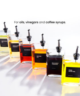 APT 1101 olive oil and vinegar pour set in use for everyday cooking