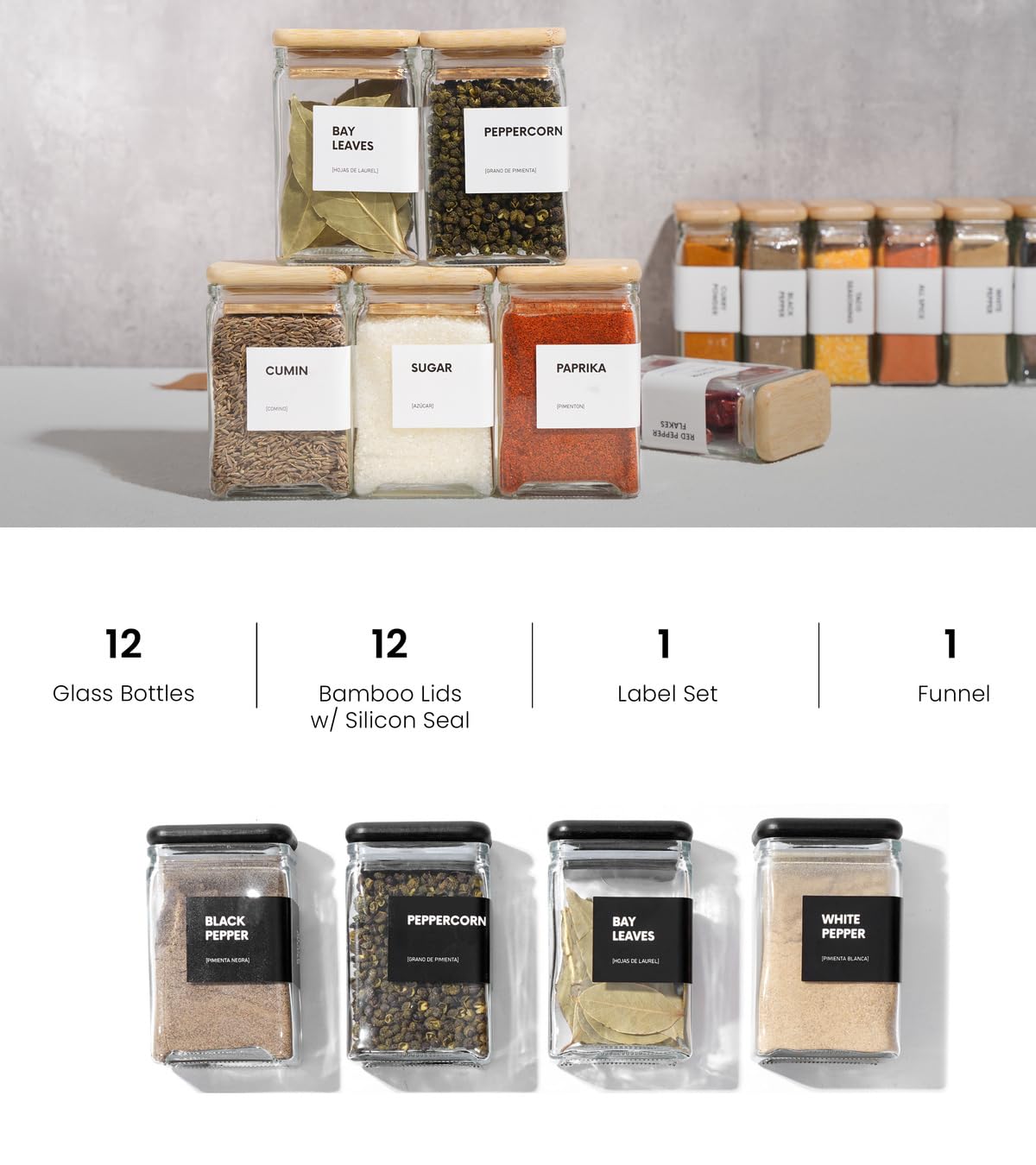 APT 1101 labels included help you label and rotate pantry staples.