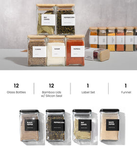 APT 1101 labels included help you label and rotate pantry staples.